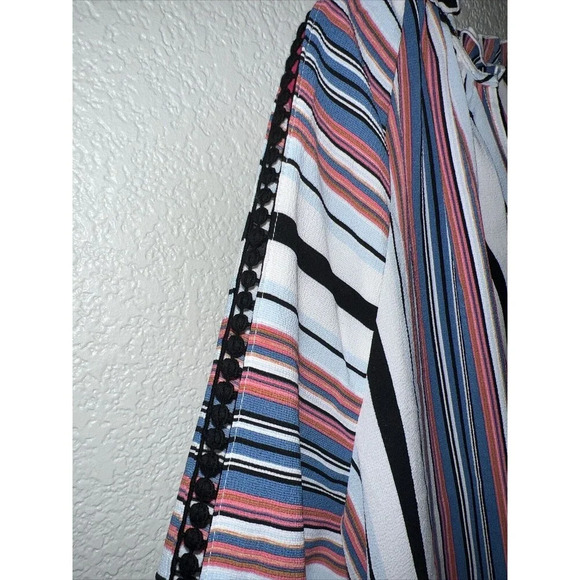 Lane Bryant Multicolor Striped Blouse - Picture 6 of 8